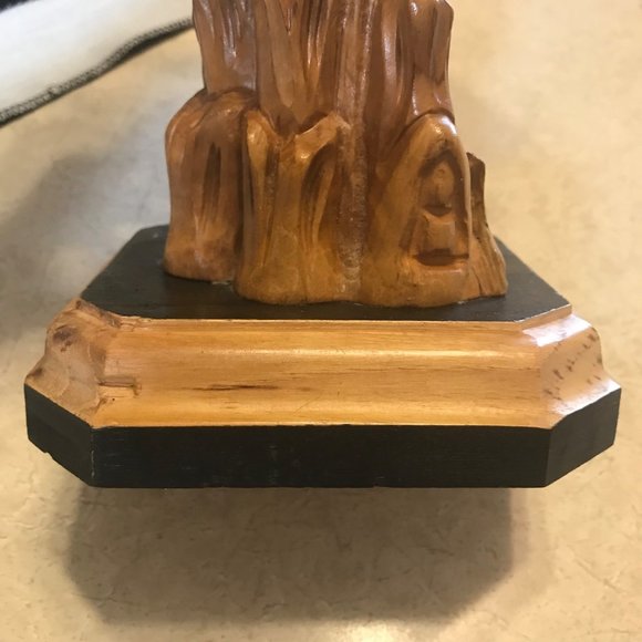 Jesus on Crucifix Cross Hand Carved Olive Wood Standing Catholic Italy - Picture 10 of 10